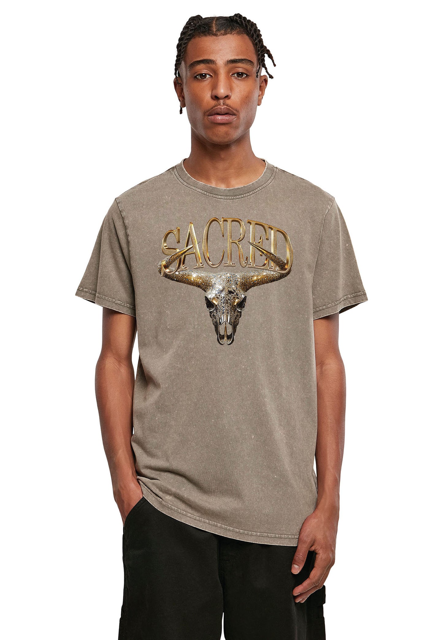 Mister Tee Sacred Longhorn T-Shirt