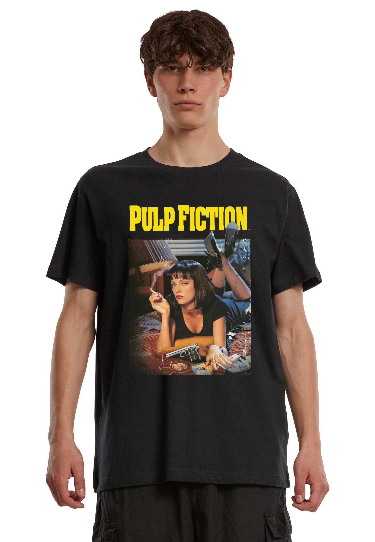 pulp fiction t shirt dress Banksy Pulp Fiction Short Sleeve T-Shirt Dress