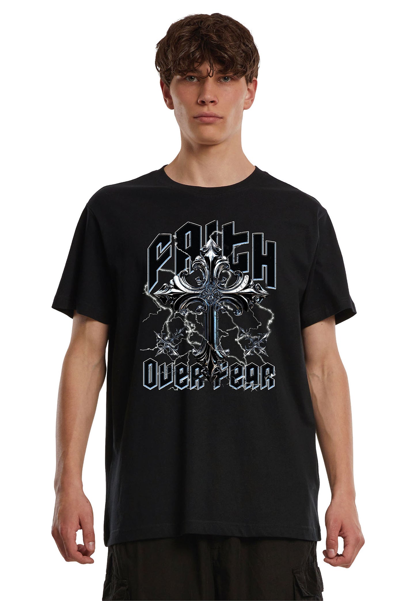 Mister Tee Lightning FOF Cross T-Shirt