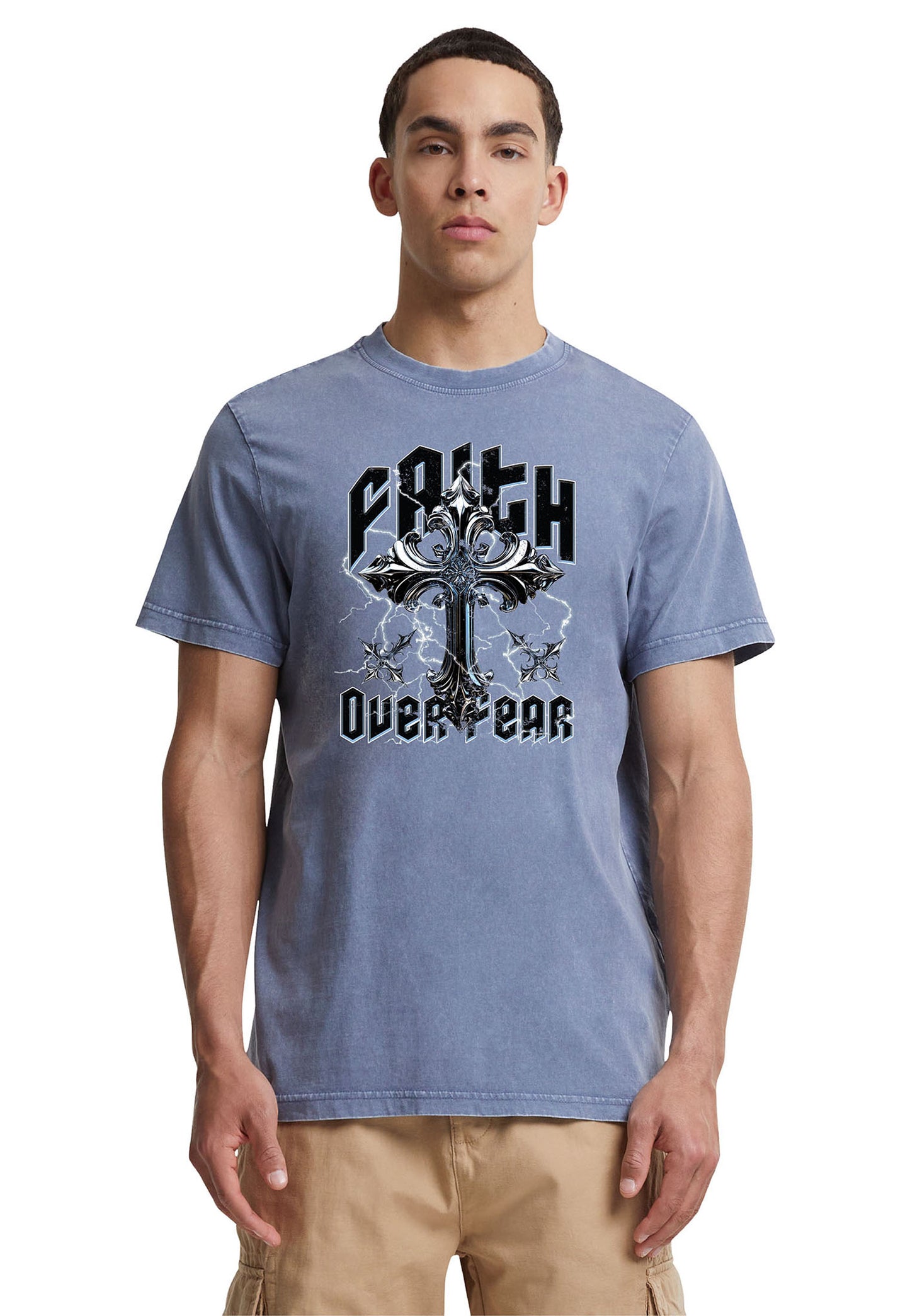 Mister Tee Lightning FOF Cross T-Shirt