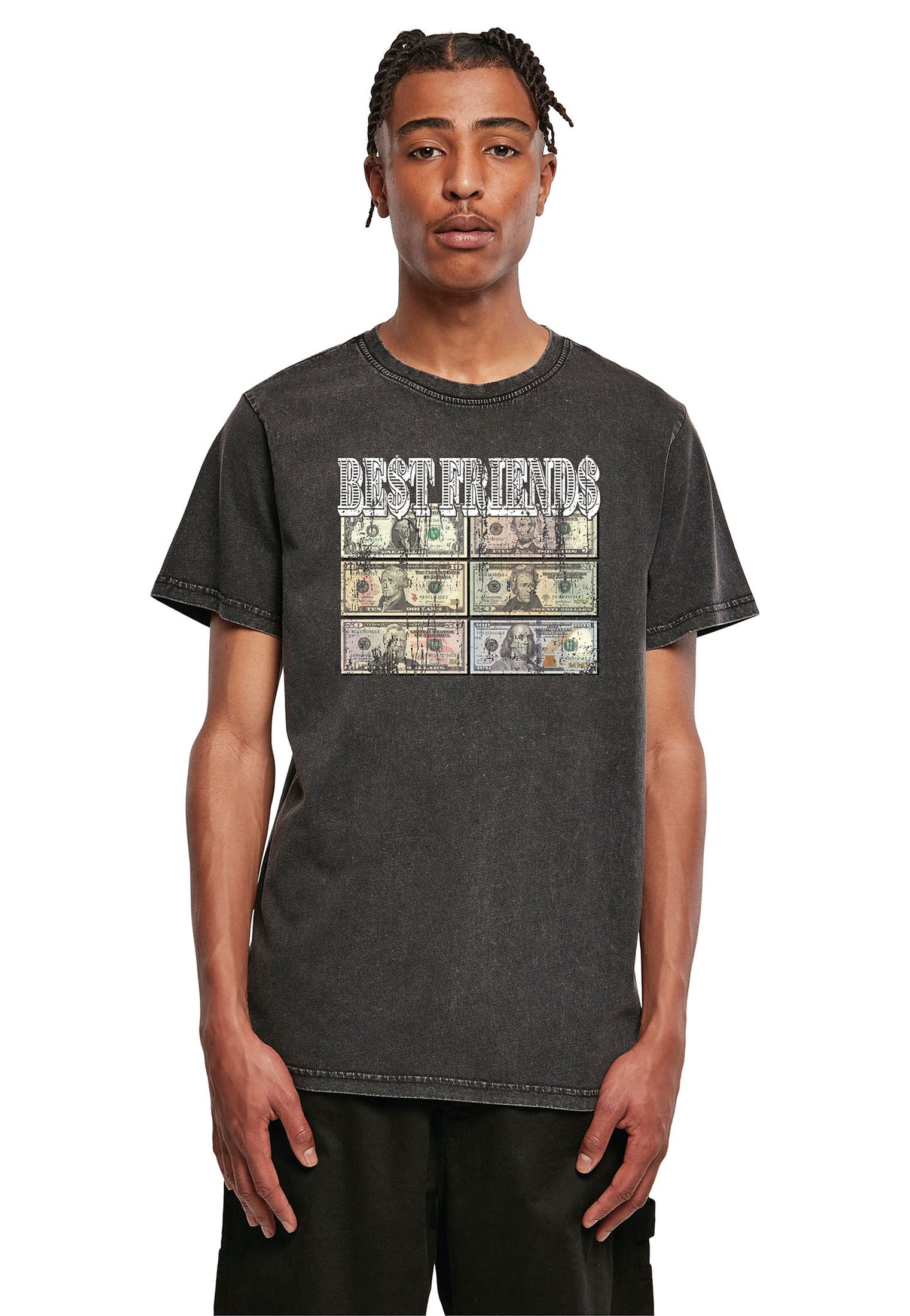 Best Friends Money Collage T-Shirt | Streetwear Graphic Tee by