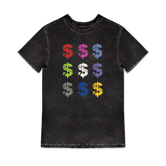 Multicolor Dollar Sign T-Shirt