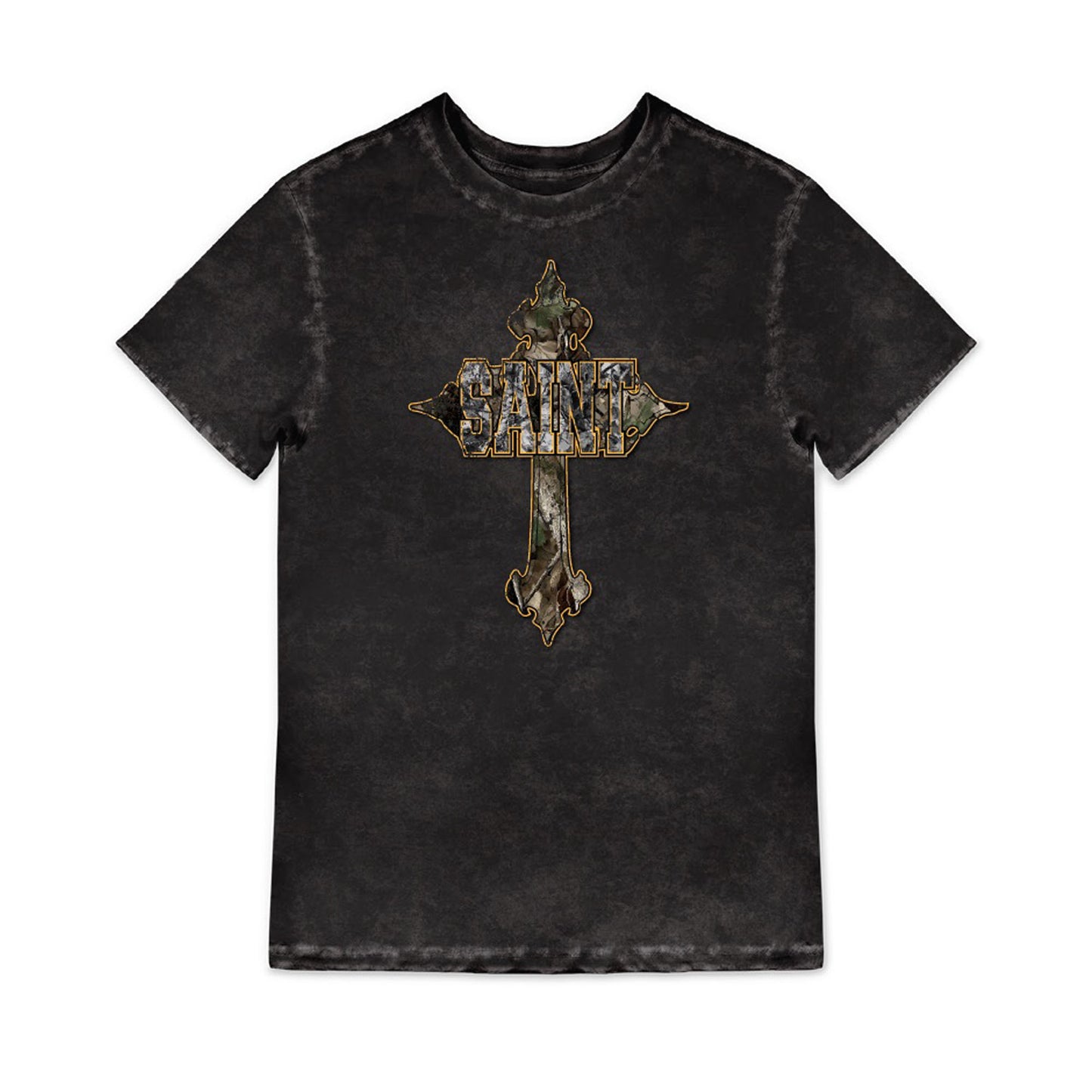 Mister Tee Camo Saint Cross T-Shirt