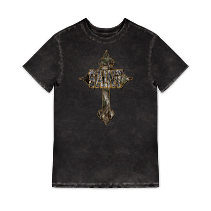 Mister Tee Camo Saint Cross T-Shirt
