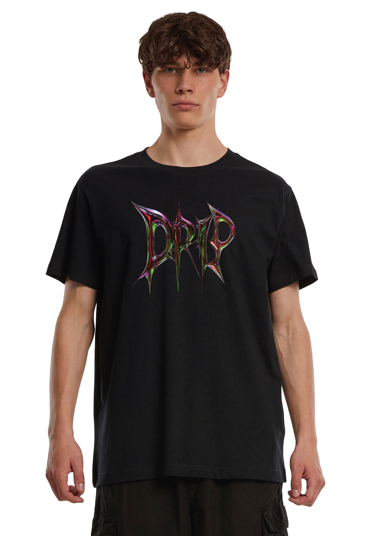 Neo Drip T-Shirt – Chrome Graphic Streetwear Tee | Mister Tee